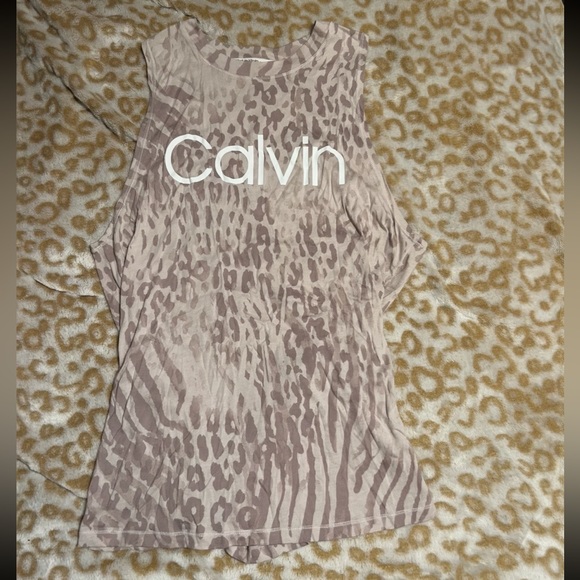 Calvin Klein Animal Print Tank - Picture 1 of 1